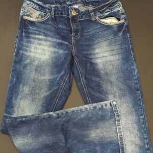 Maurices Blue Boot Cut Jeans with Vintage Wash